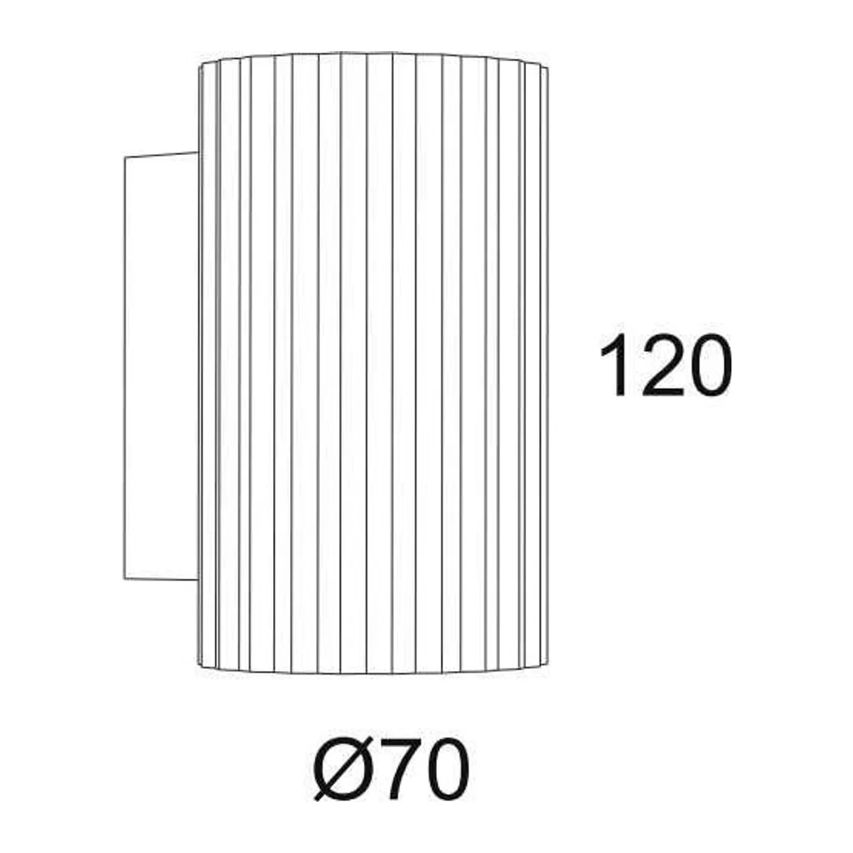 EV601 B Beyaz GU10 Duvar Aplik - Görsel 2