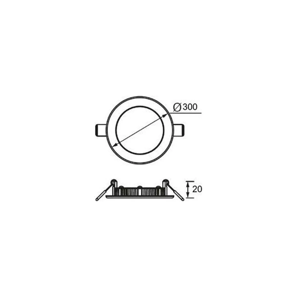 LD468 Slim Yuvarlak LED Panel 24W (3000K)
