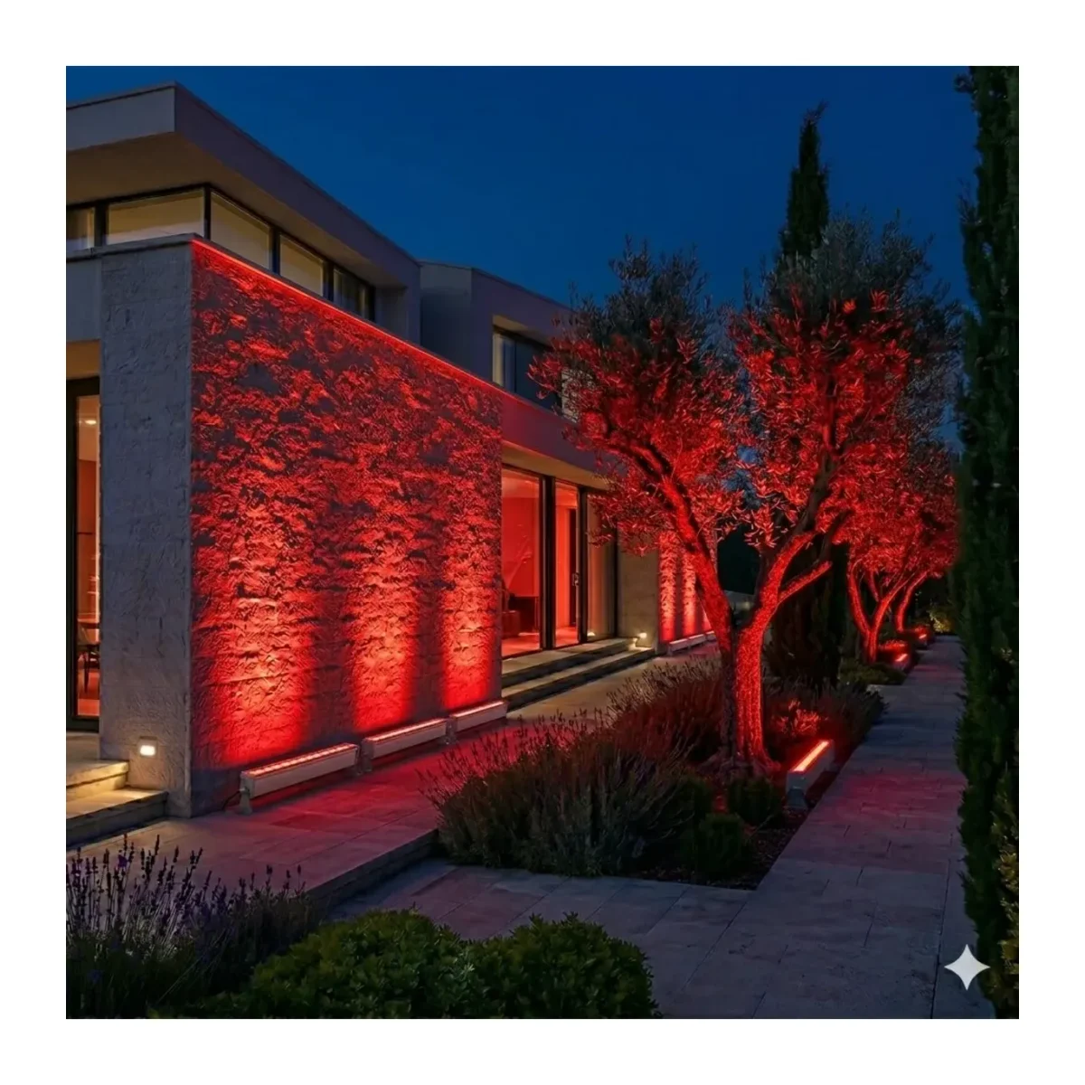 9x1W KIRMIZI IP67 27CM LED WALLWASHER - Görsel 2