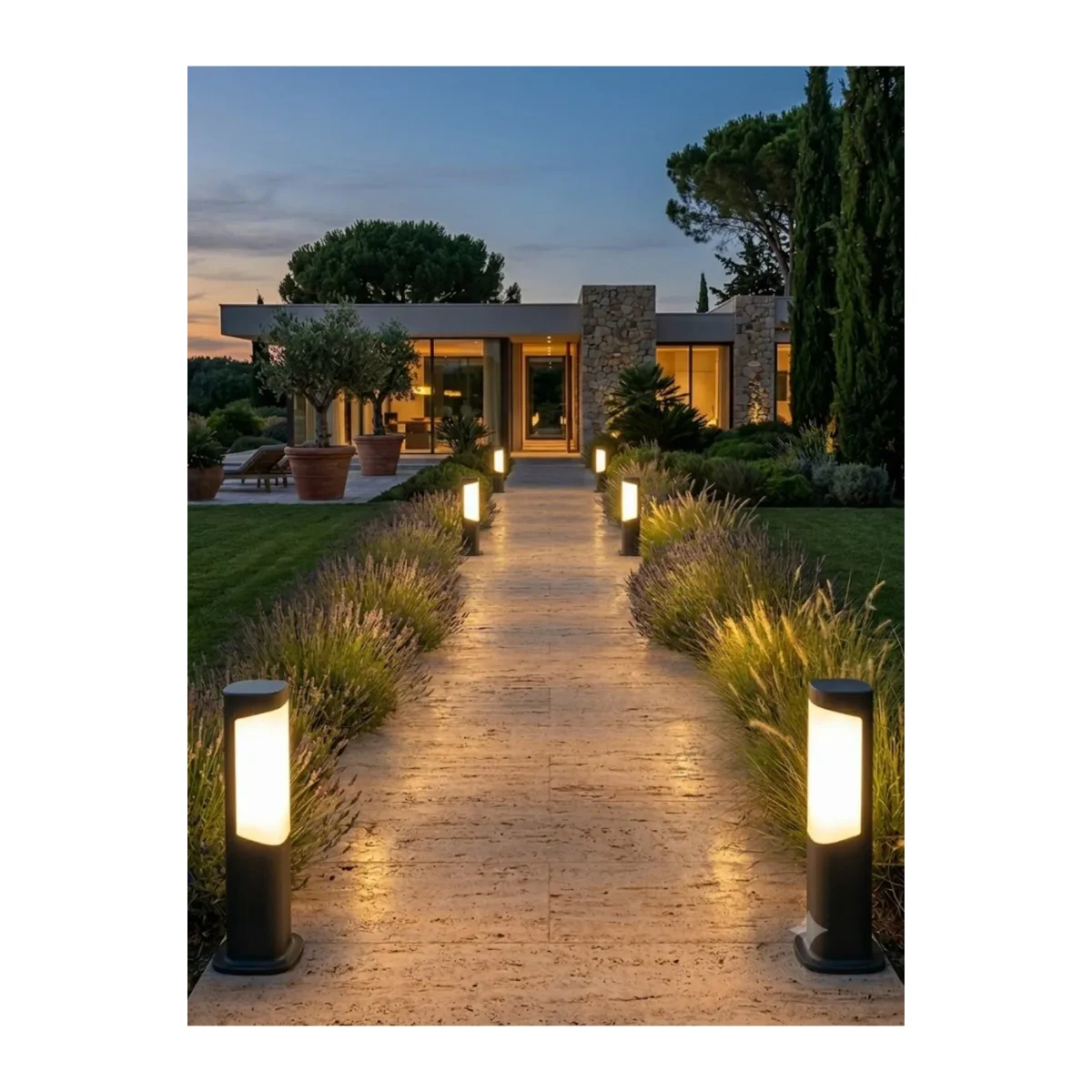 LH-14305 7W LED 3000K BAHÇE ARMATÜRÜ 30CM IP65 - Görsel 2