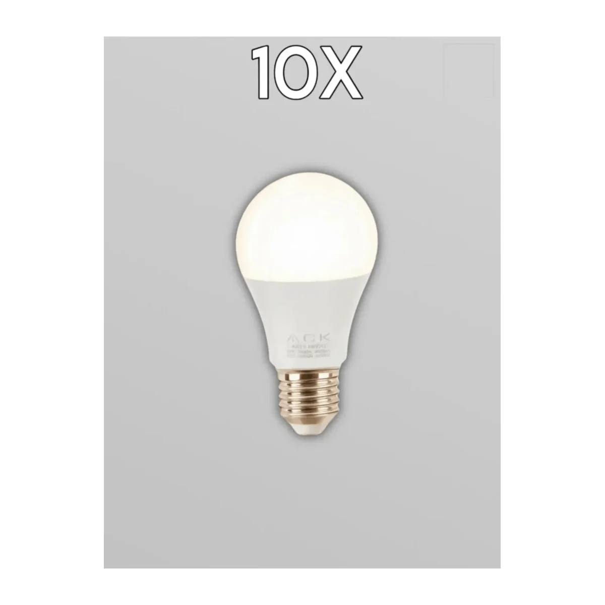 LED Ampul 9W E27 A60 4000K 10 Adet - Görsel 3