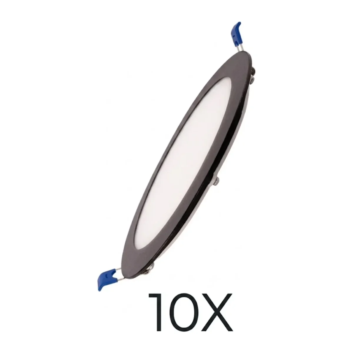 6W LED PANEL SİYAH KASA 3000K 10 ADET