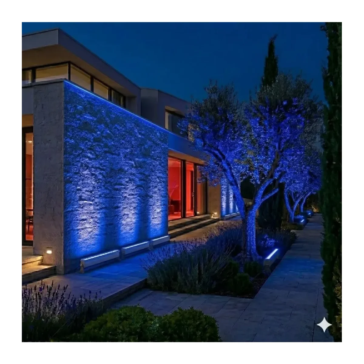 9x1W MAVI IP67 27CM LED WALLWASHER - Görsel 2