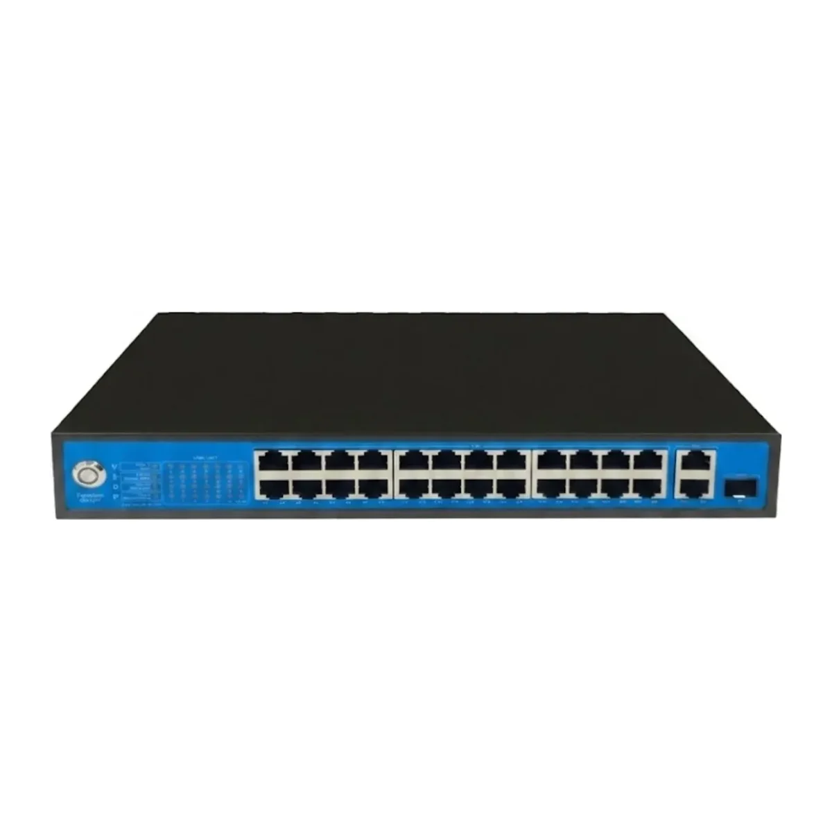 DL-3424PF 24 Ports Gigabit Uplink PoE Fiber Switch 2 Adet Gigabit Uplink Portu - Görsel 2