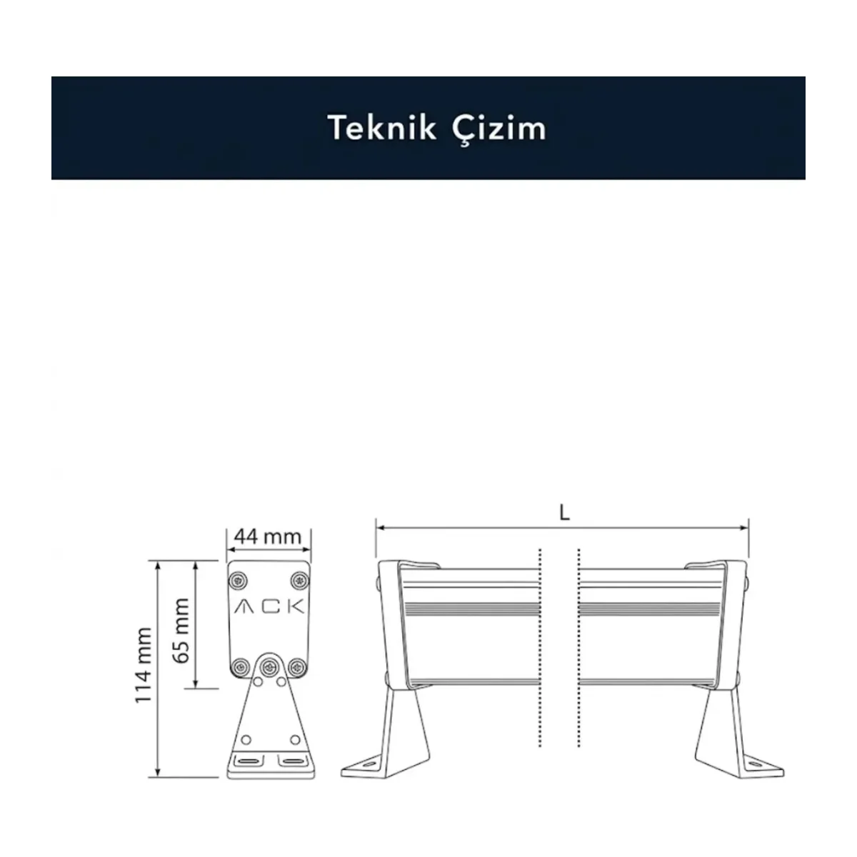 9x1W 6500K IP67 27CM LED WALLWASHER - Görsel 3