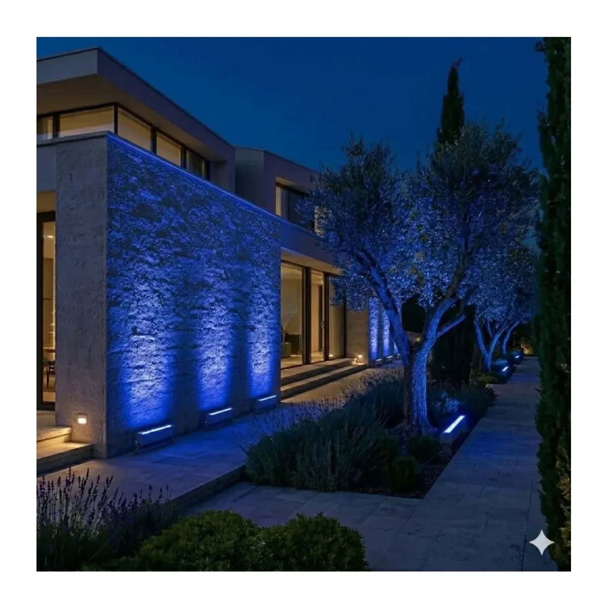 6x1W MAVI IP67 18CM LED WALLWASHER - Görsel 2