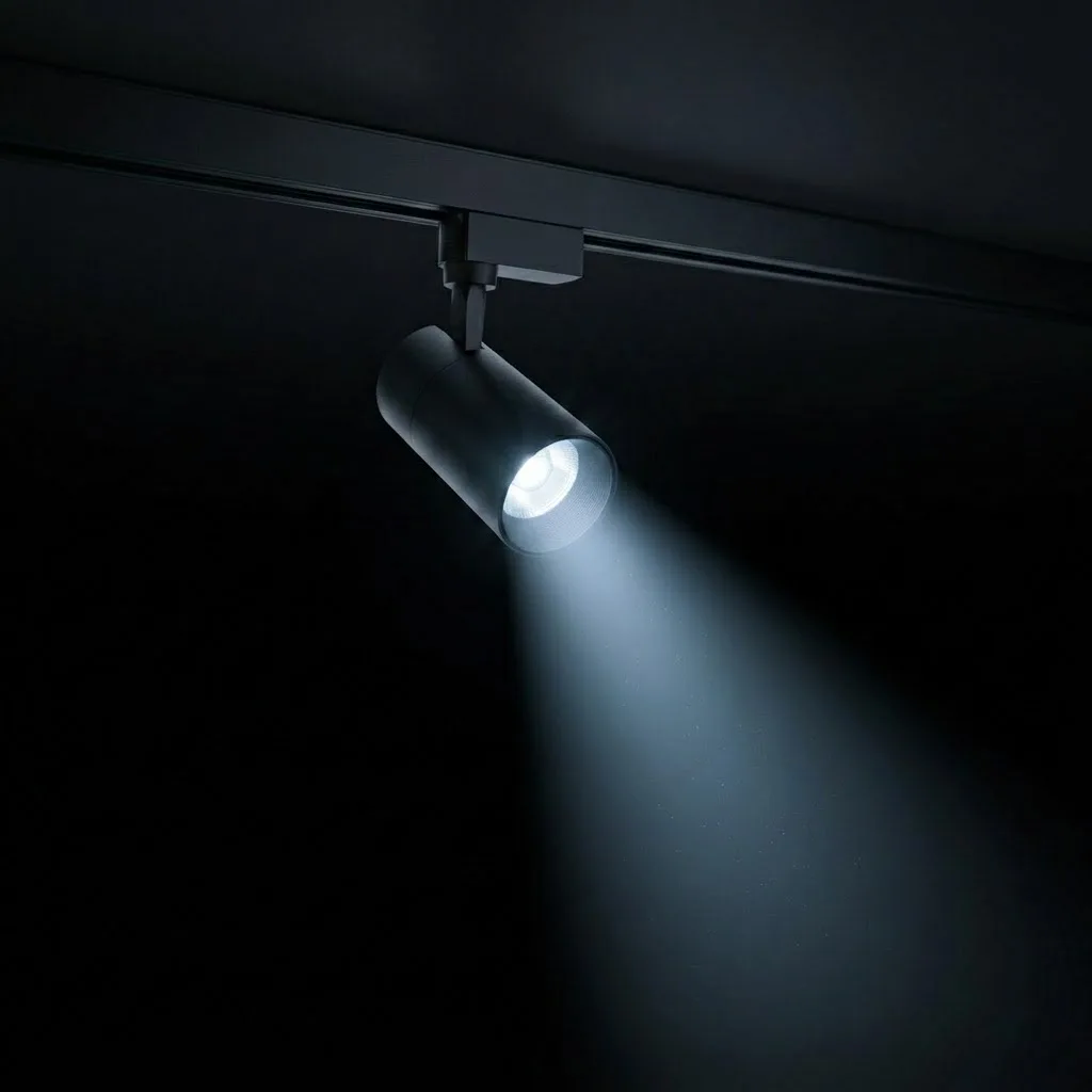 ACK 10W Alüminyum LED Ray Spot Armatür Siyah Kasa 6500k Beyaz Işık AD30-01031