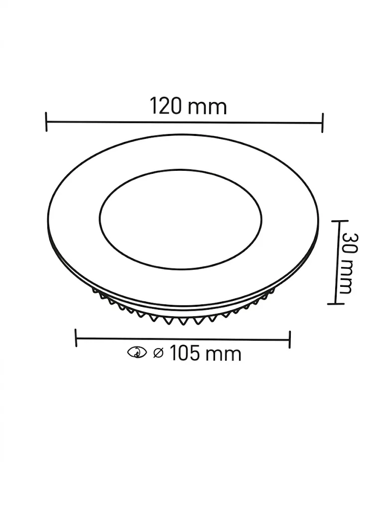 6W Sıva Altı Led Panel 6500K - Görsel 2