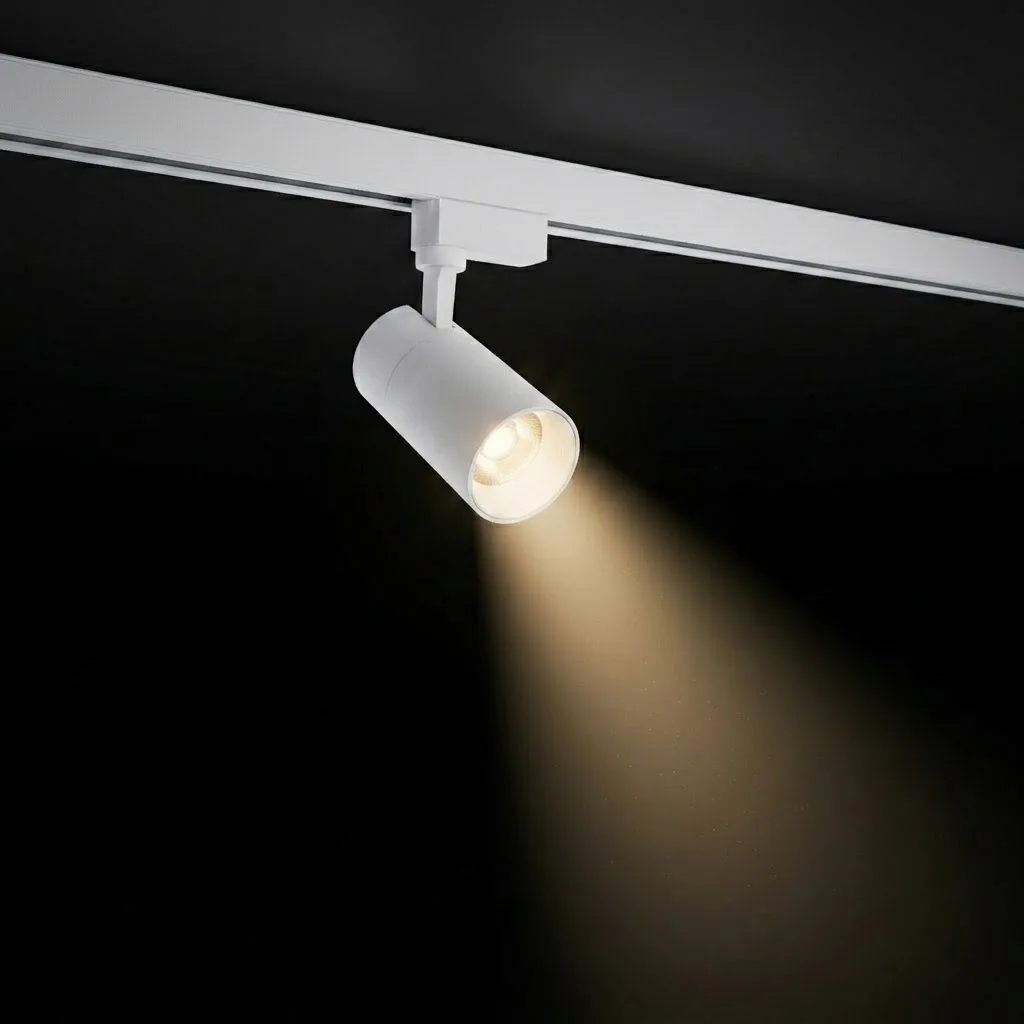 30W Alüminyum LED Ray Spot Armatür Beyaz Kasa 3000k Günışığı AD30-01100