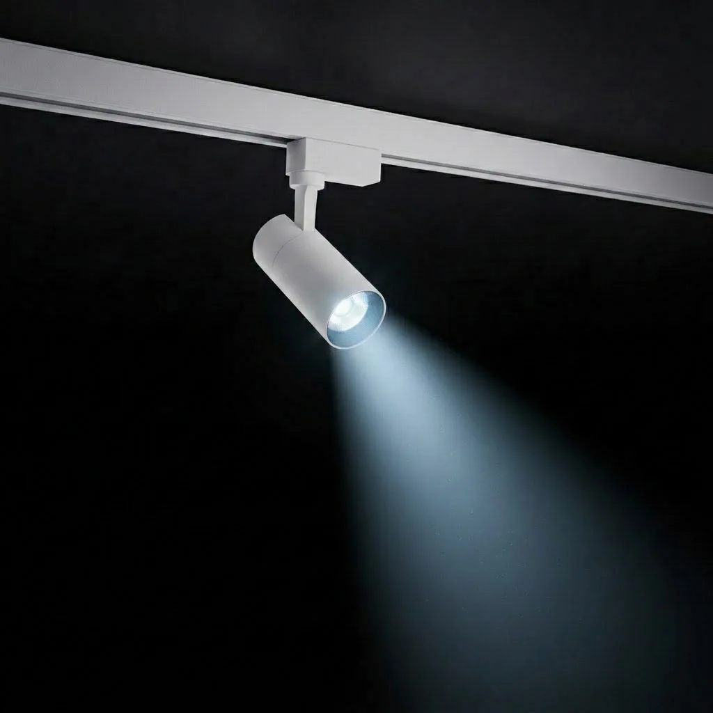 ACK 10W Alüminyum LED Ray Spot Armatür Beyaz Kasa 6500K Beyaz Işık AD30-01030