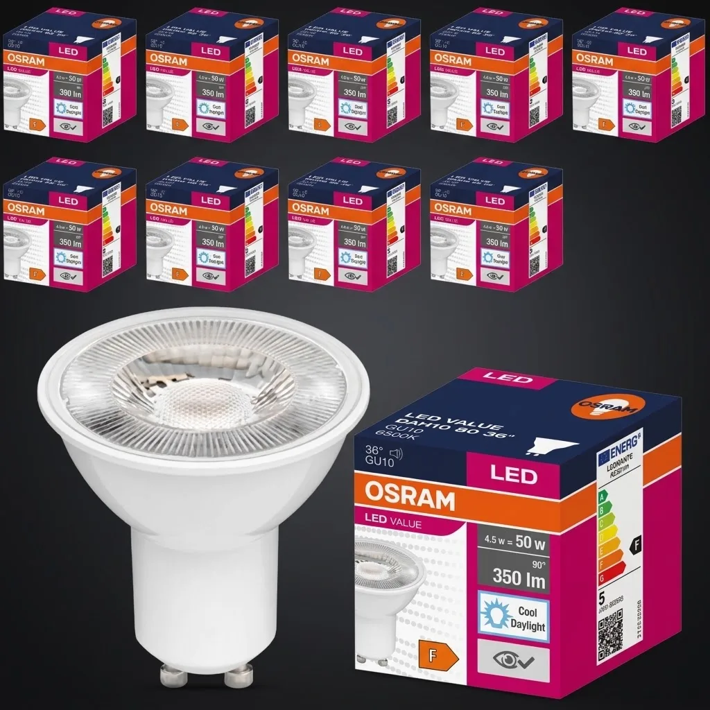 GU10 Led Ampul 6.9W 6500K Beyaz (10 Adet)